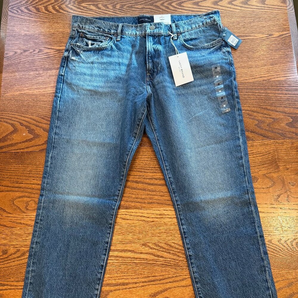 LUCKY BRAND  Mens 223 Straight Leg Jeans Stretch Denim Blue Size 38x3